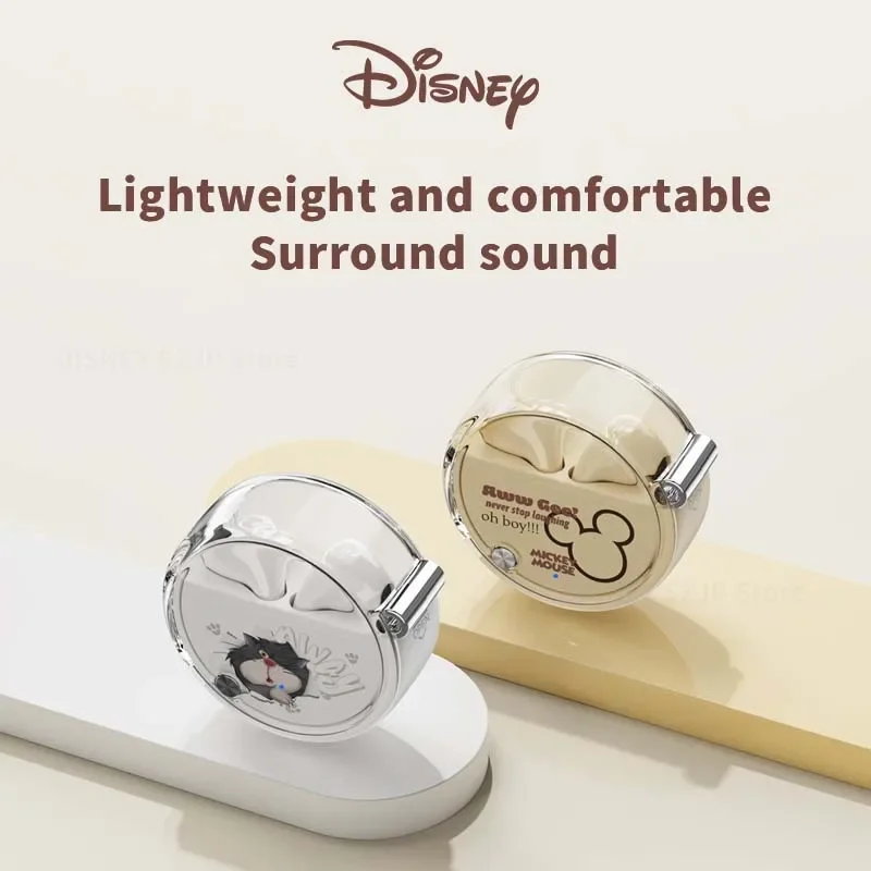 Disney TWS Bluetooth 5.3 Headset Surround Stereo Mickey Earphones Type-c Music Earbuds Cartoon Anime HD Call Headphone QS-HWT01