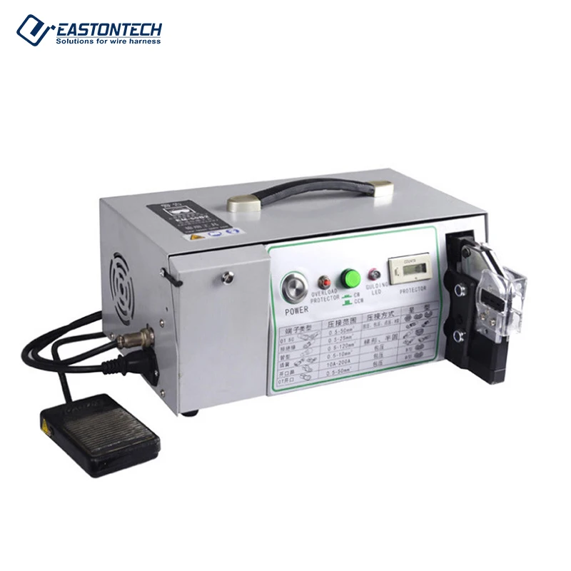 EW-10ET-2 Semi Automatic Electrical Terminal Crimping Tools Cable Wire Crimping Machine Tubular Crimper for 2-50mm2 Wire