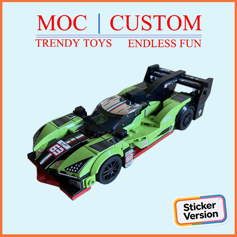 カスタムmoc-f1チャンピオンシップsc63レーシングカーモデル-楽しくてリラックスできるおもちゃ-オリジナルカーレプリカ、クラシックな再現版-ホリデーギフト