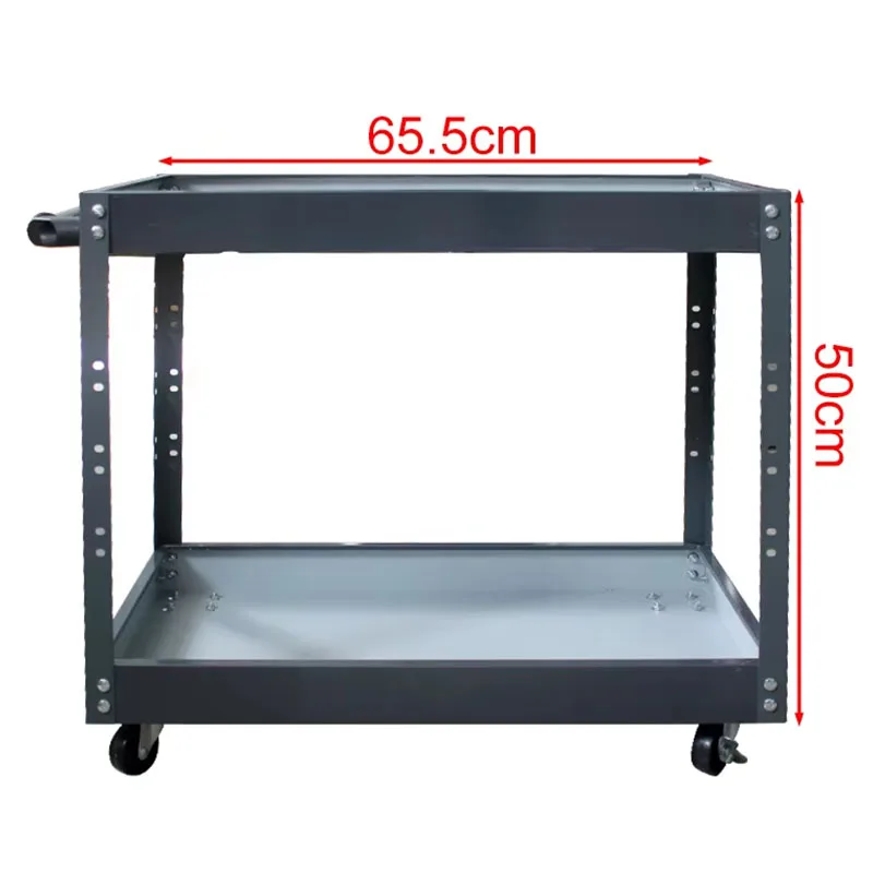 Organizer Toolbox Workshop Tool Cart With Wheels Holder Garage Workbench Racks Adjustable Shelf Free Hooks 2 Layer Or 3 Layer