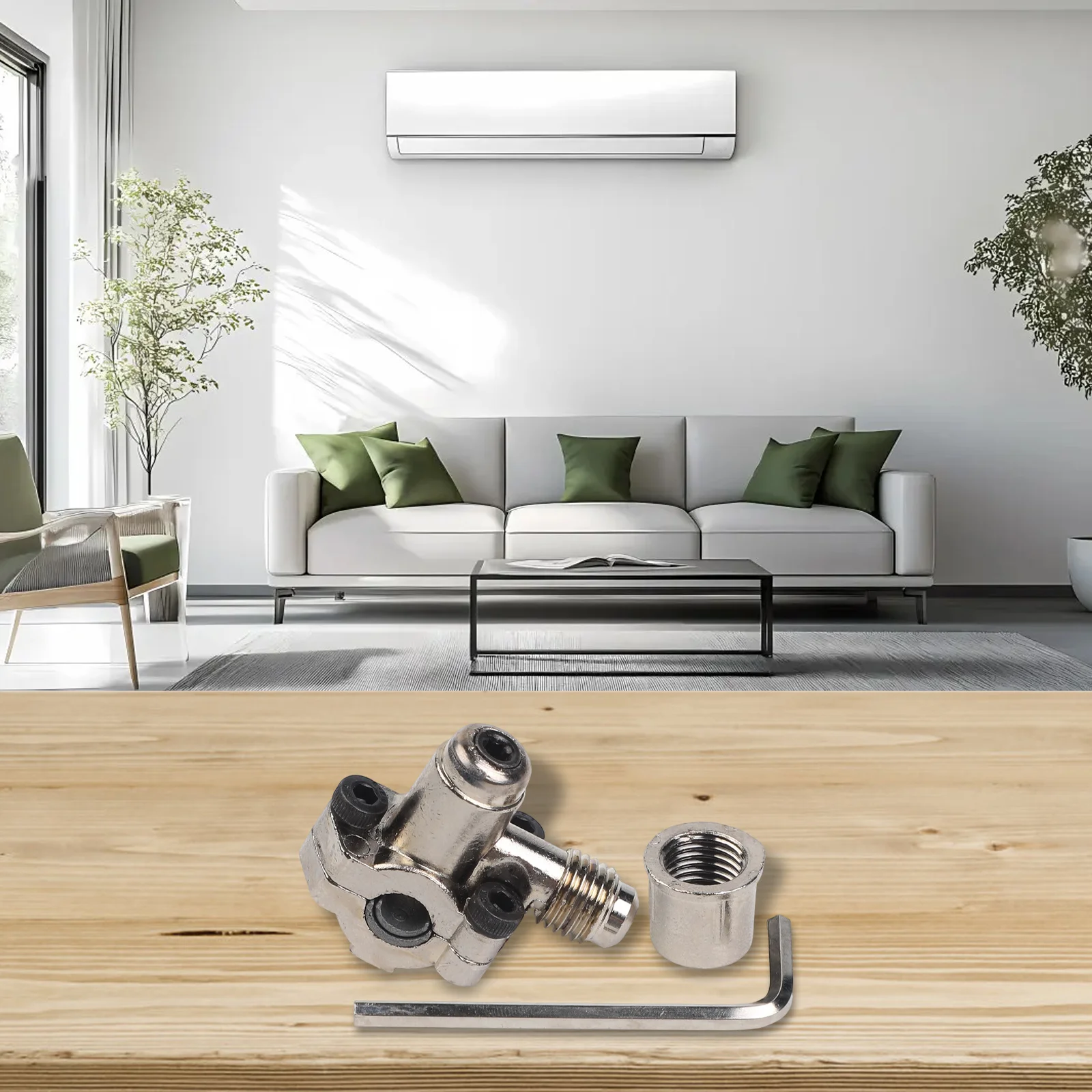 

Линейный кран Прокольный клапан Материал цинкового сплава 1/4 дюйма 5/16 дюйма 3/8 дюйма Кондиционер Удобная установка