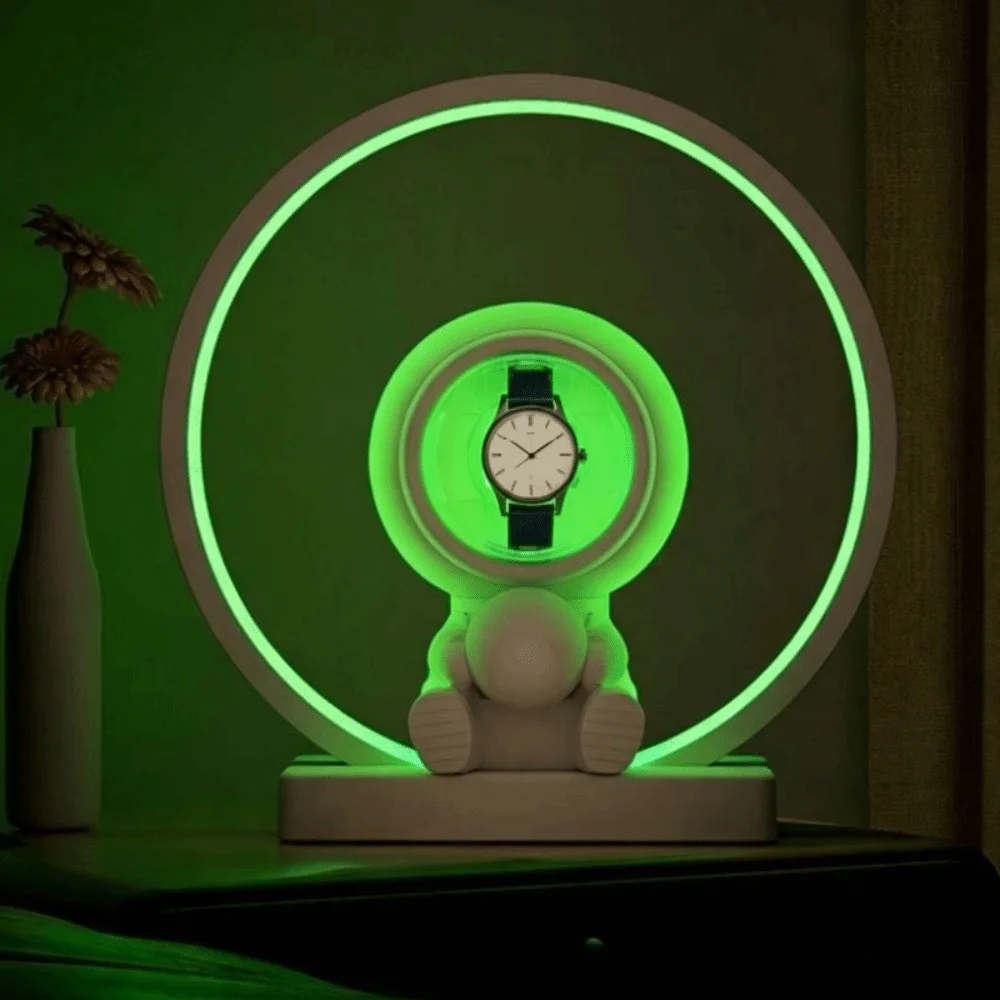 Swinging Automatic Spaceman Watch Winder Delicate Creative Watch Winding Device Advanced Elegant Watch Storage Box Home Use
