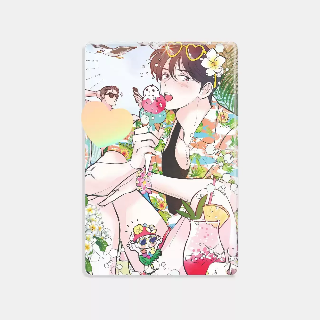 [Unofficial Original]Korea comic Punch Drunk Love High quality high definition Snow Scenery Acrylic Photo card