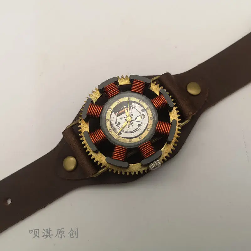 Steampunk watches, handmade original hip-hop style watches, retro trend personalized quartz watches