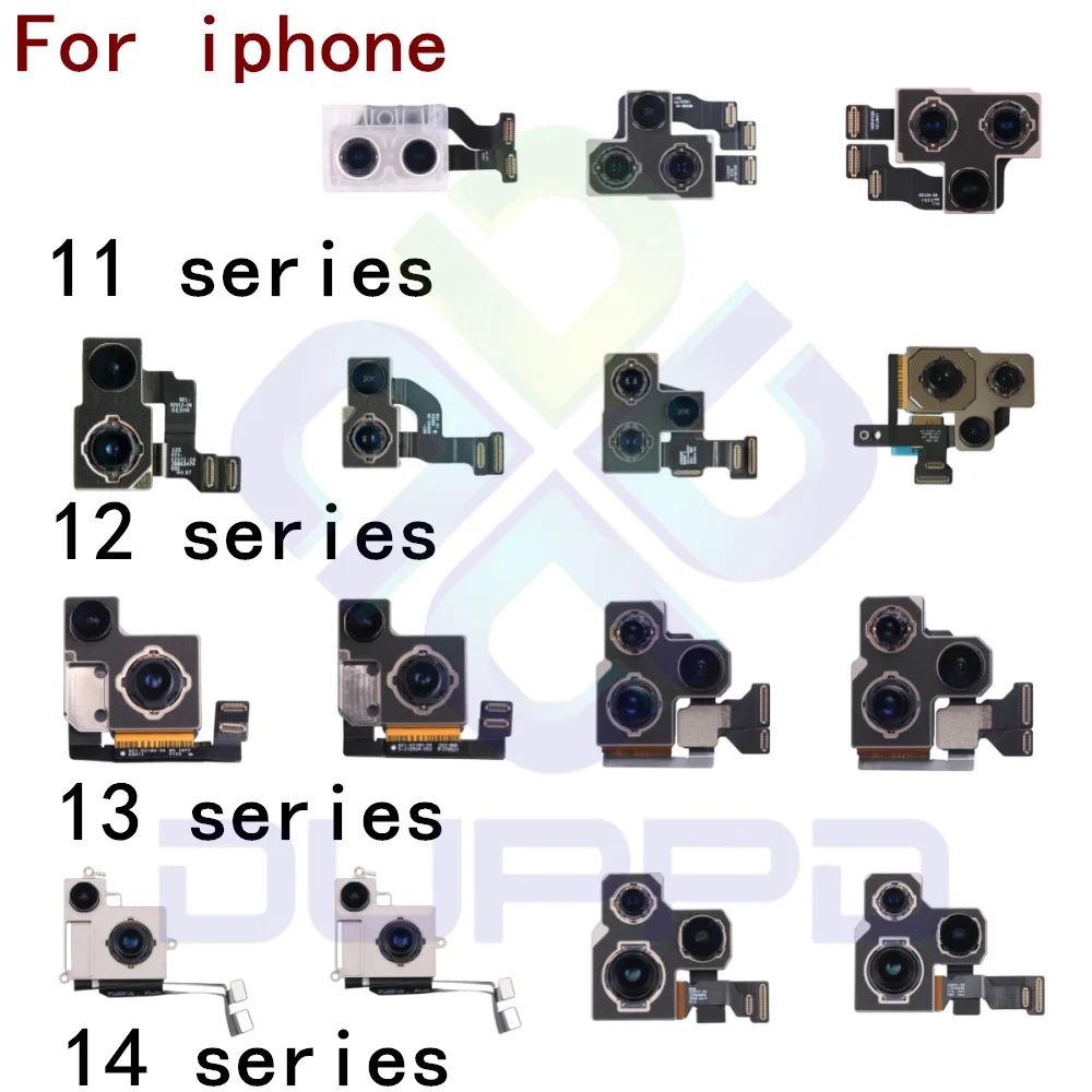 

Rear Camera For iPhone 11 12 13 14 Pro Max Back Camera Rear Main Lens Flex Cable Camera For iphone 12mini 13mini 14plus