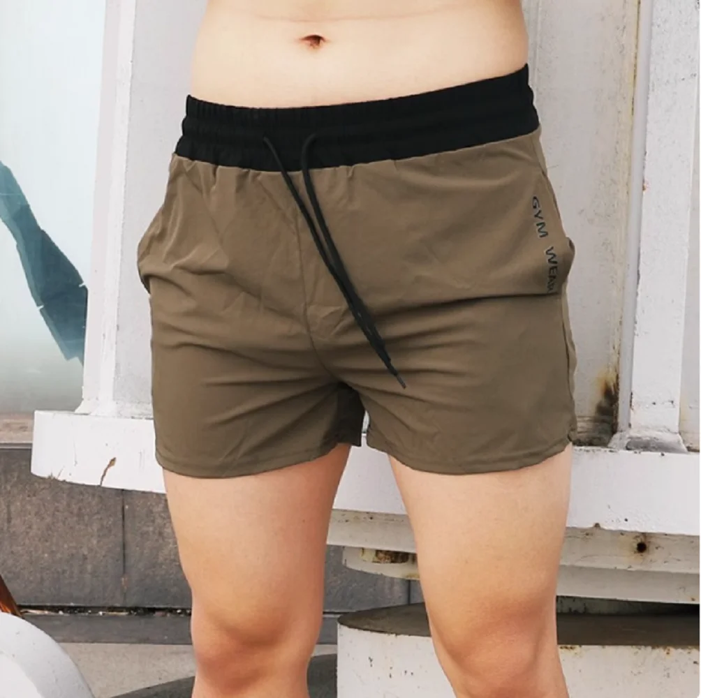 

Ice Silk Quick-drying Running Fitness Training Shorts Men's Three-point Pants Basketball Summer Thin Outerwear Trendy Brand Men