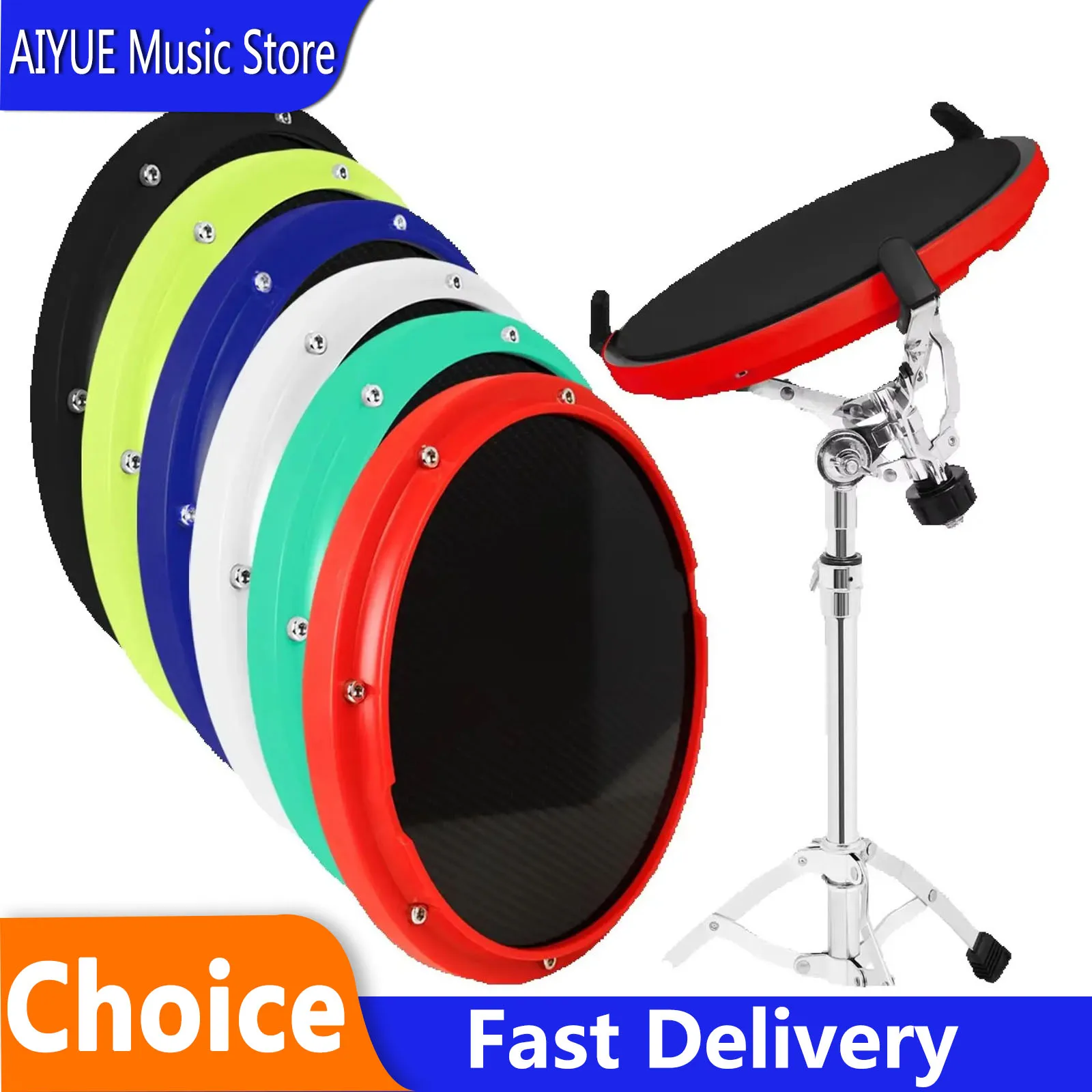 tambor-de-practica-de-10-pulgadas-material-de-fibra-de-carbono-portatil-accesorios-de-ejercicio-para-bateristas-principiantes-estilo-rock-instrumento-de-percusion
