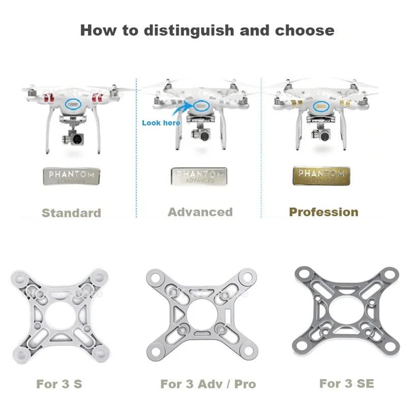 For DJI Phantom 3 Advanced/3 Standard/3 Professional/3 SE Drone Gimbal Vibration Dampers Plate Shock-absorbing Board Accessories