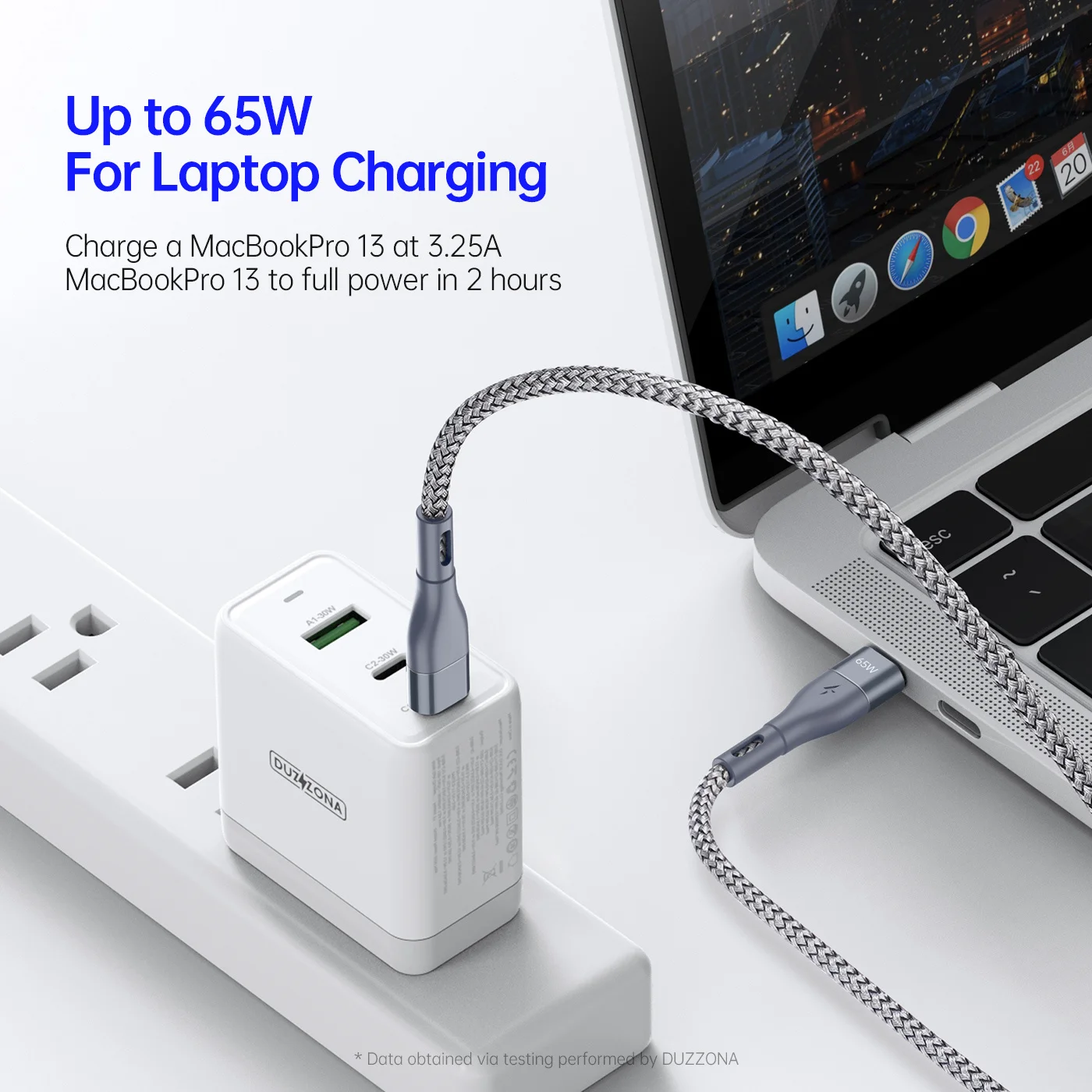 PD 65W USB C to USB C Fast Charging Cable Braided 1m/2m/3m Data Cord for iPhone 15 16 Pro Max MacBook Pro Samsung Huawei Xiaomi