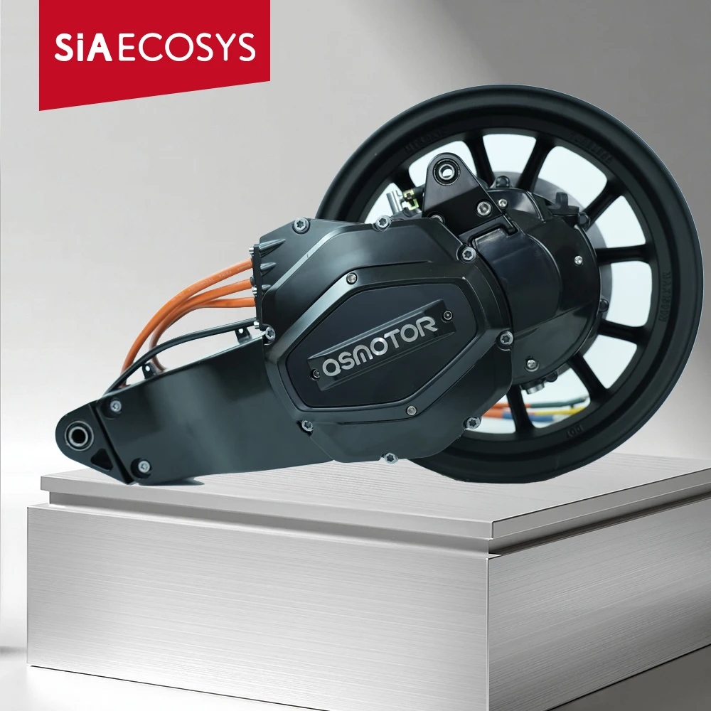 QSMOTOR X155-36H Motor PMSM 12*3,0 pulgadas conjunto de Motor de cubo de rueda de tracción lateral eléctrica 6000RPM codificador de Motor de horquilla de alta velocidad IP6