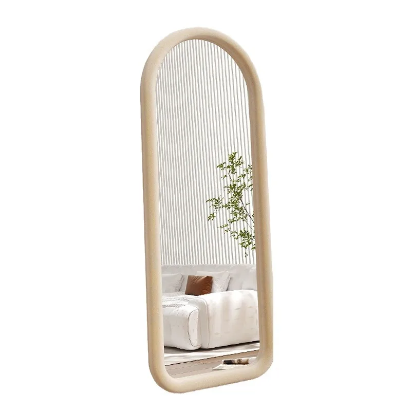 

Full body girl bedroom French home dressing floor mirror hanging wall makeup