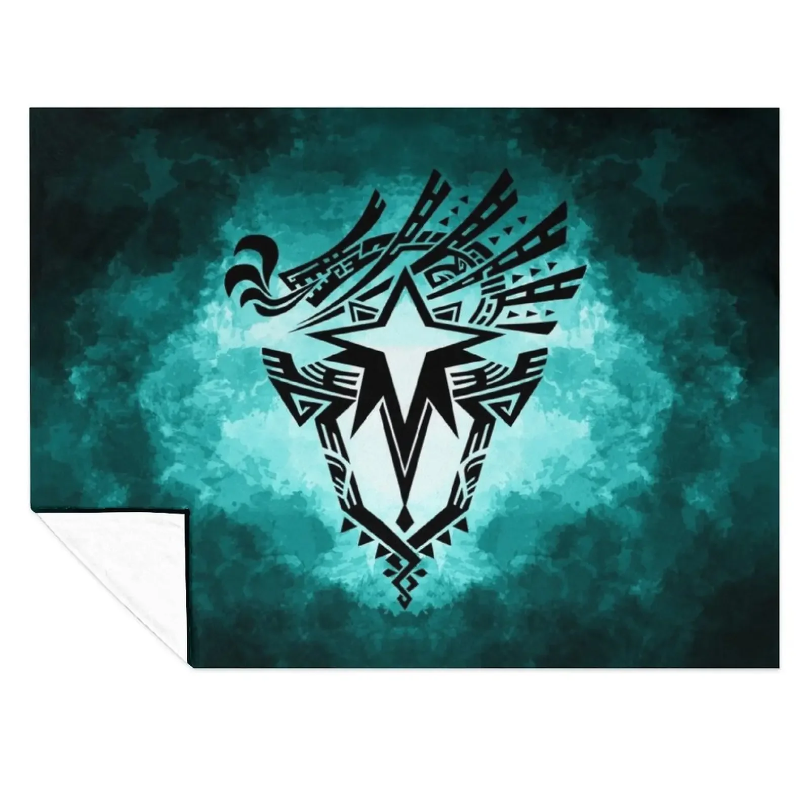 

Monster Hunter World: Iceborne - Logo Throw Blanket Vintage Soft Plaid Nap Softest Blankets