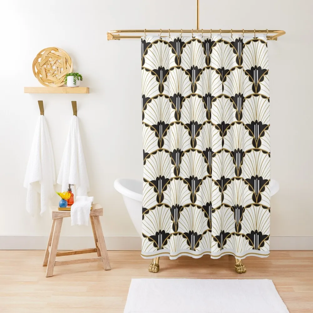 

A Tender Curiousity - art deco Shower Curtain Window Bathroom Accessory Bathroom Showers Elegant Bathroom Curtain