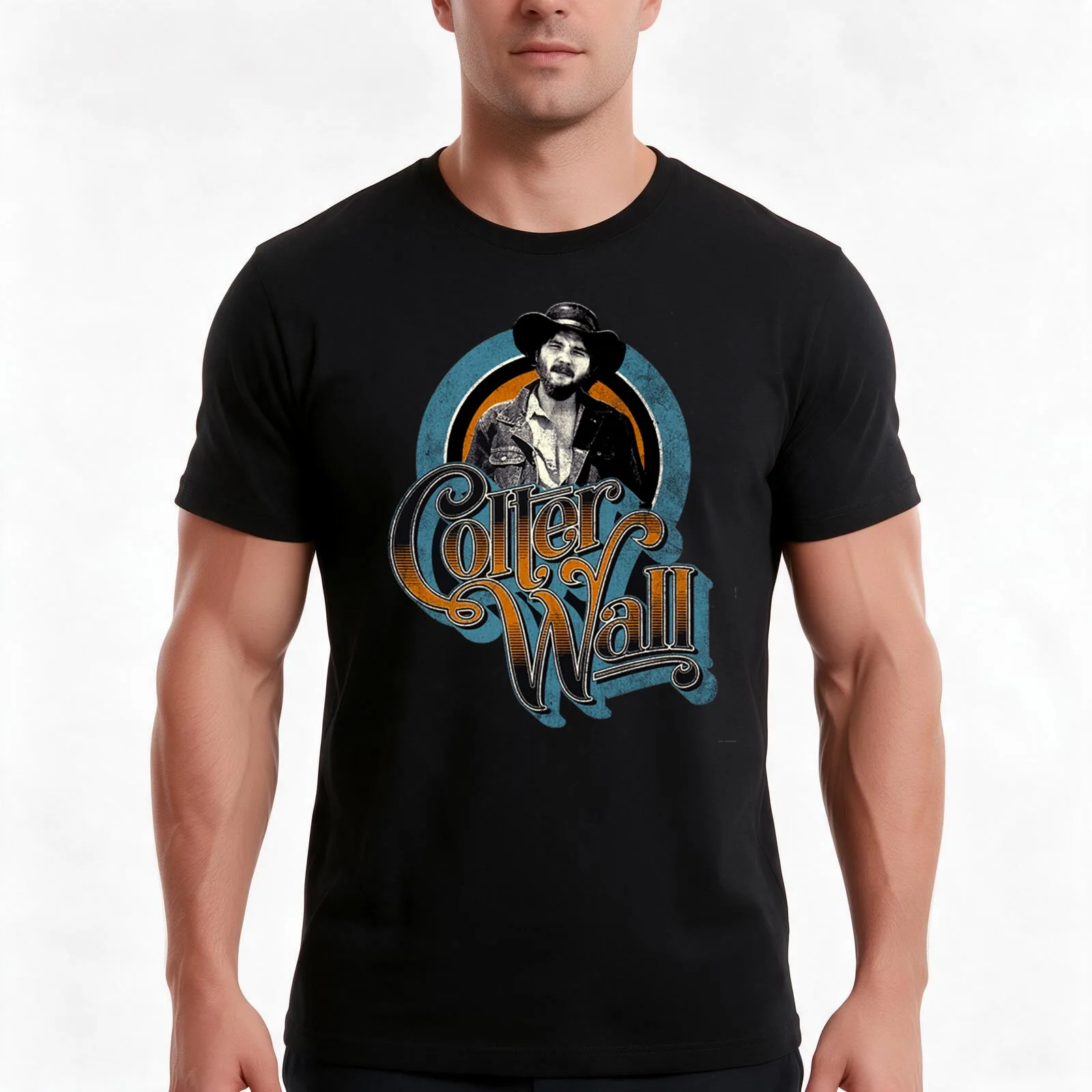 Colter Wall Colter High Quality T-Shirt, Summer Casual Cotton Tee, Oversized Streetwear Tops, Vintage Graphic Print, 100% Cotton