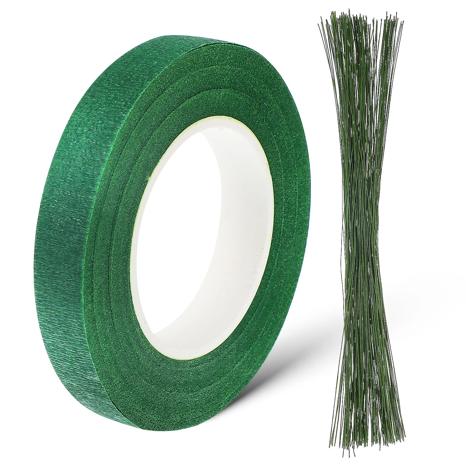 

150 pcs Bouquet Wire Floral Flower Tape For Bouquets Stems Strong Iron Artificial Flowers Supplies Green Plant Tape