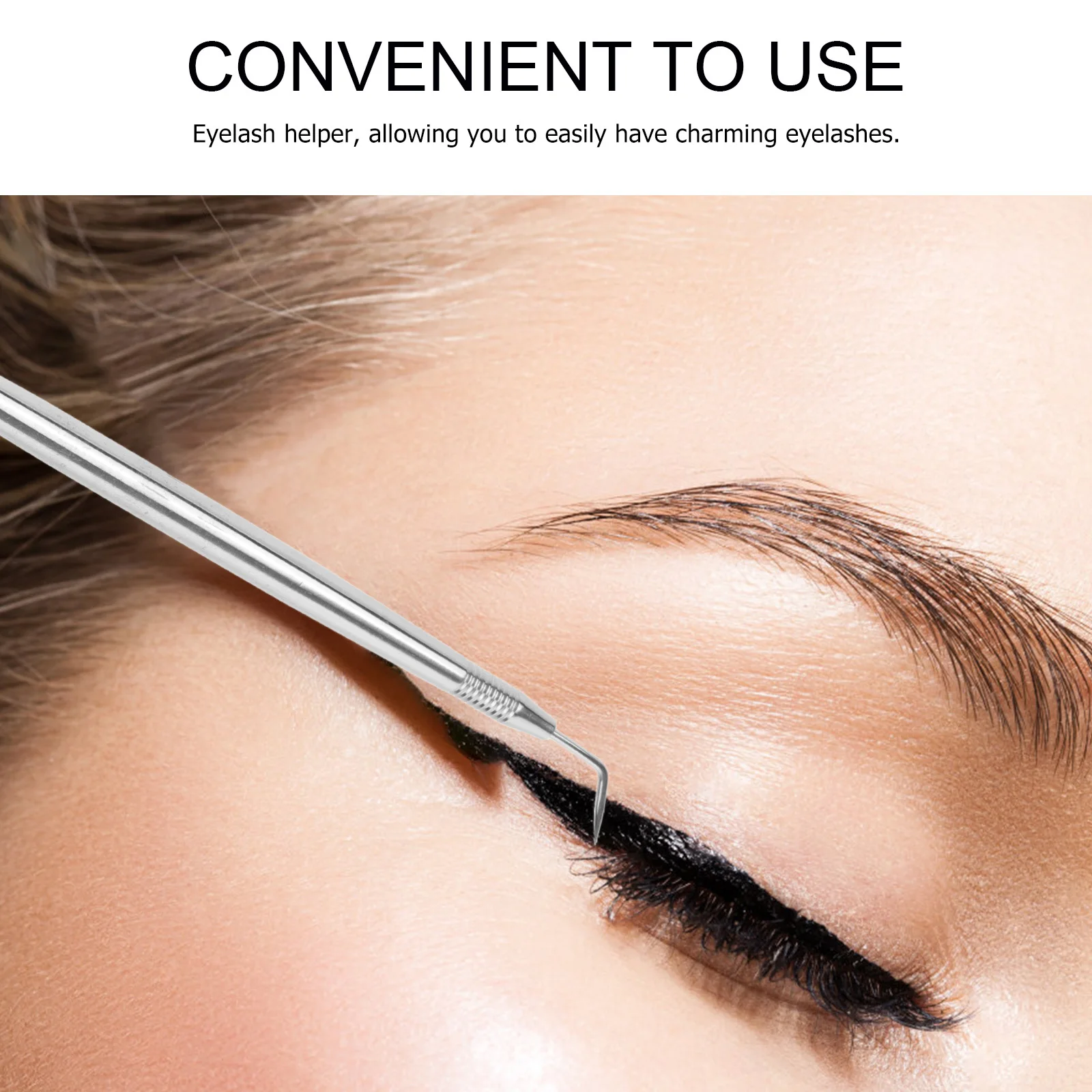 

Eyelash Lift Eyelash Extension Tool Set Stainless Steel Lash Grafting Rod for Salon Home Use Non-Slip Handle