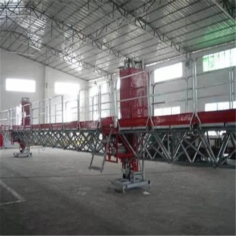Electric Motor Mast Climbing Work Platform Galvanised Mast for Construction And Maintenance