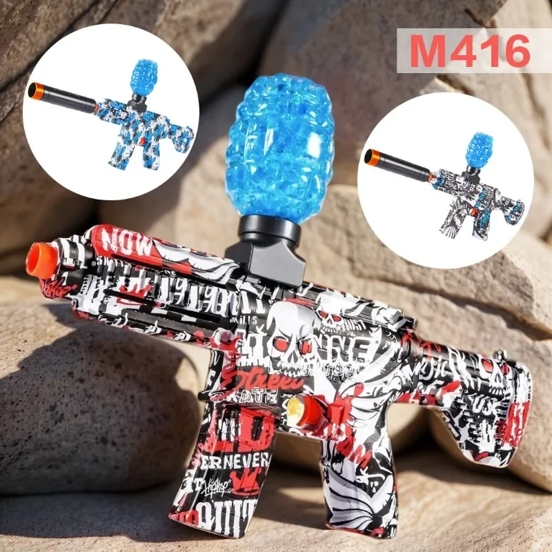 Pistola eléctrica de juguete automática continua para adultos y niños, balas de agua, pistolas de Airsoft, armas de salpicaduras