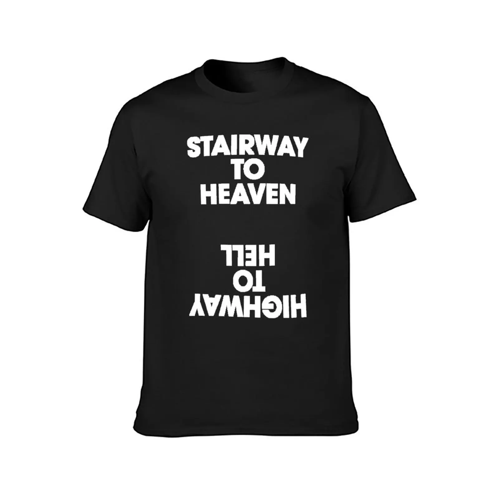 Stairway to Heaven - Highway to Hell T-Shirt oversizeds graphics mens t shirt