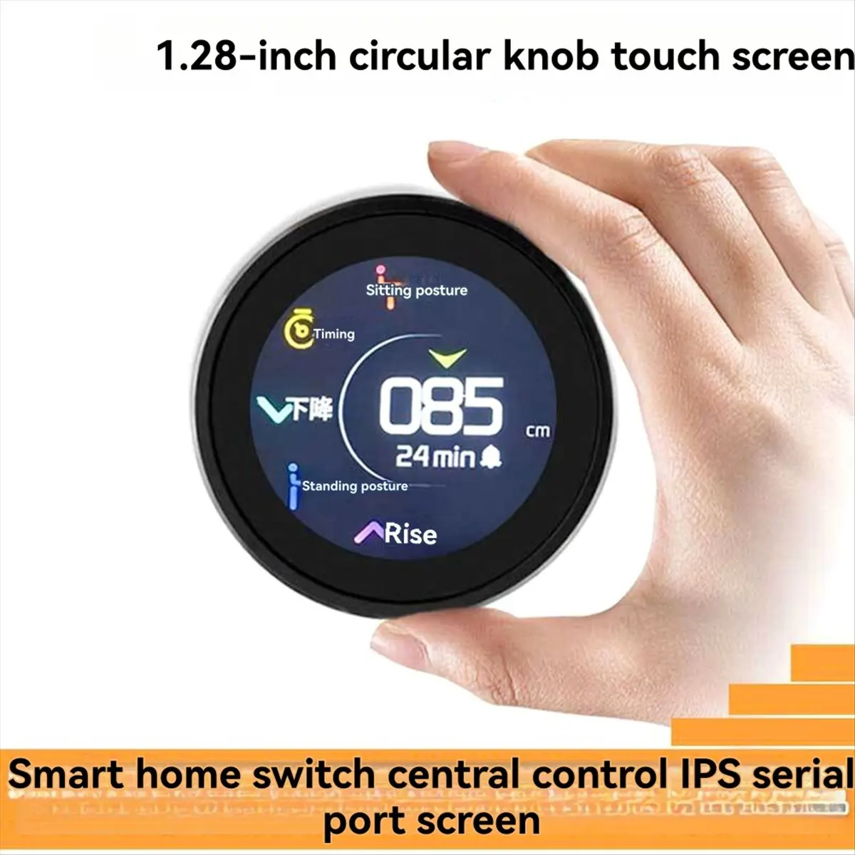 HowAA87 1.28Inch LCD Display Module 240x240 Knob Screen LCD Display 4PIN DC5V, Without Touch