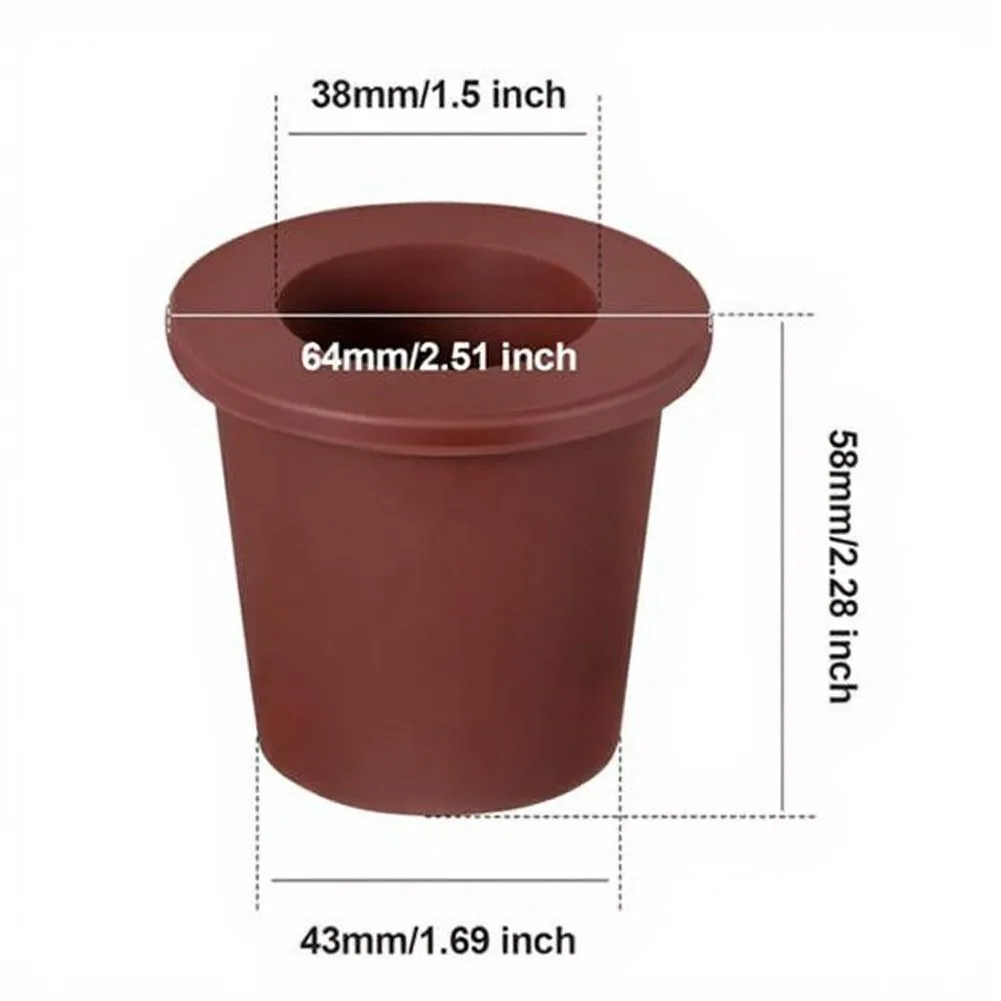 2Pcs Silicone Umbrella Hole Ring Stoppers with Pool Sleeve Cone Wedge for Outdoor Table Umbrella Mount Stability