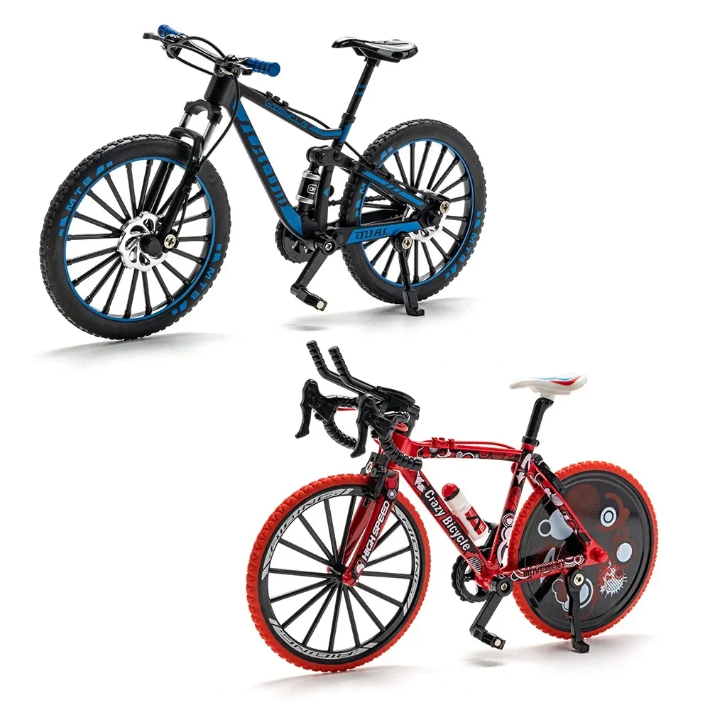 1:8 Mini Model Legering Fiets Off-Road Mountainbike Modellen Hoge Simulatie Ornamenten Collectie Speelgoed Geschenken