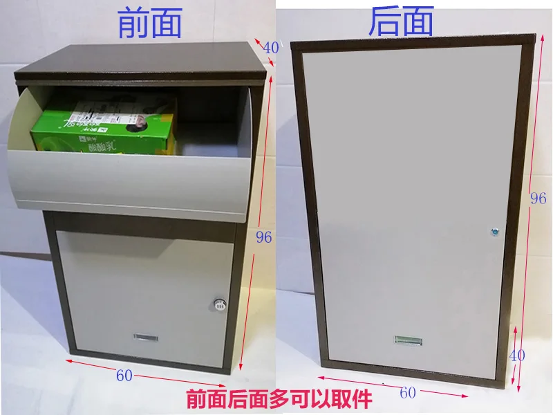 الاستثمار الأمامي والالتقاط الخلفي، خزانة صريحة منزلية للفيلا، خزانة توصيل شخصية، صندوق سريع خاص، جدار خارجي، #4