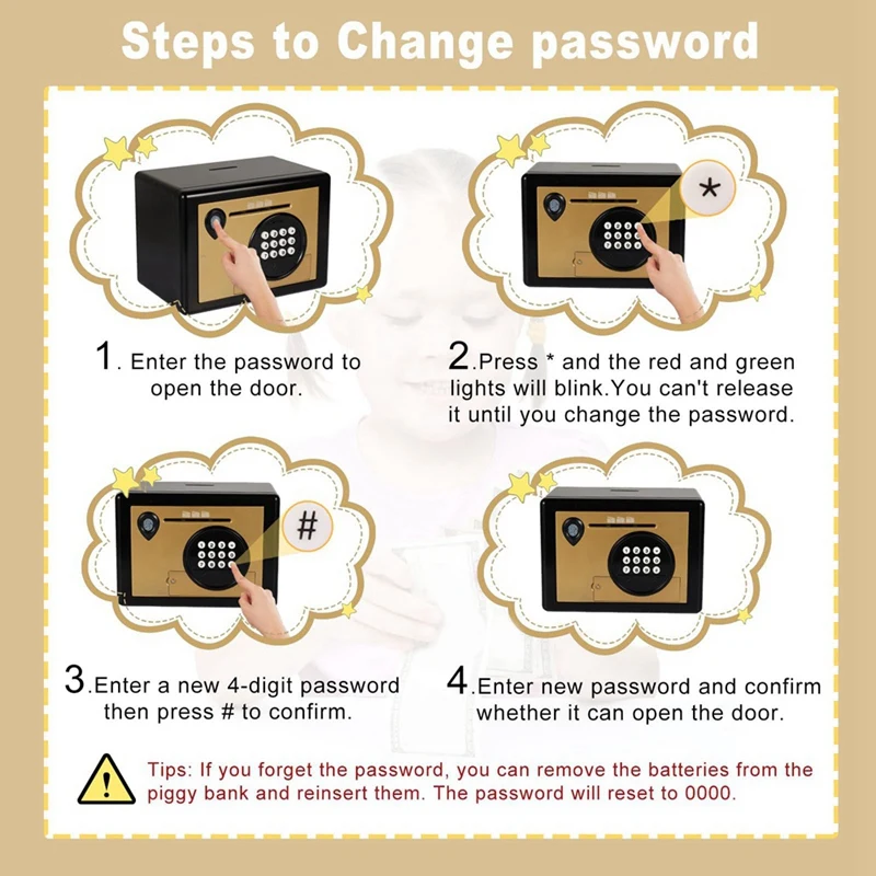 Полный копилка для копилки, электрическая копилка с паролем по отпечатку пальца, копилка для монет, сейф для денег, машина для побега, подарок для детей