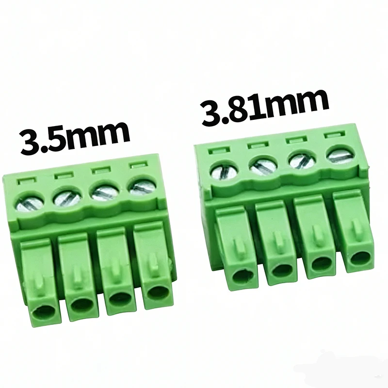 5Pcs/lot PCB Screw Terminal Block Connector 3.5/3.81mm Male Female Plug-in Terminal 15EDGK Solderless Docking For 16-28AWG Wire
