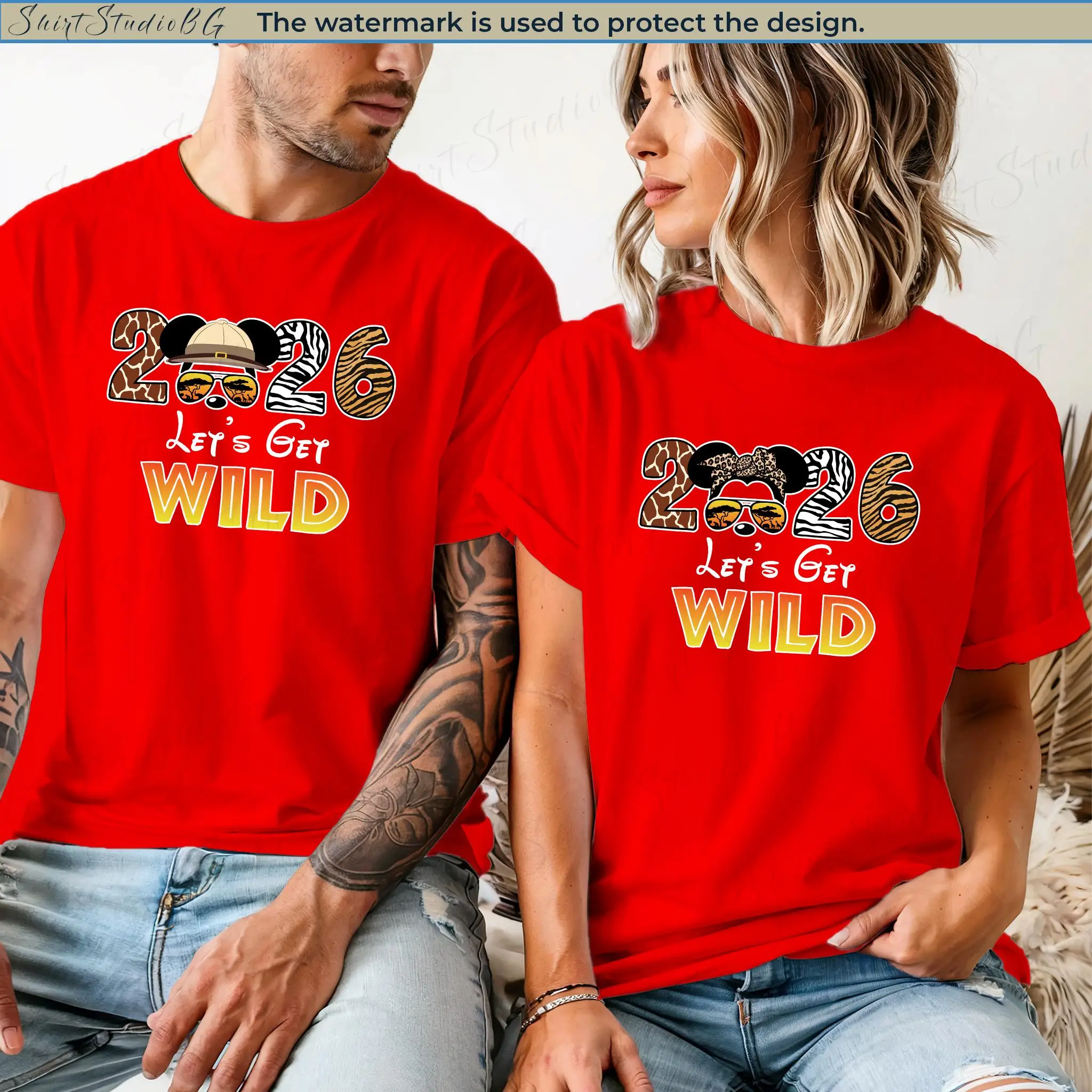 

Disney Animal Kingdom 2026 T-shirt, "Let's Go Wild Together" T-shirt, Animal Kingdom T-shirt, Disney Wildlife Park 2026 T-shirt