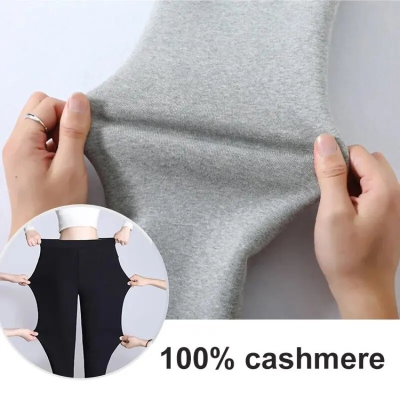 Leggings de lana ajustados para mujer, pantalones tobilleros ajustados gruesos y cálidos para invierno, suaves, elásticos y acogedores, pantalones de moda, para uso diario