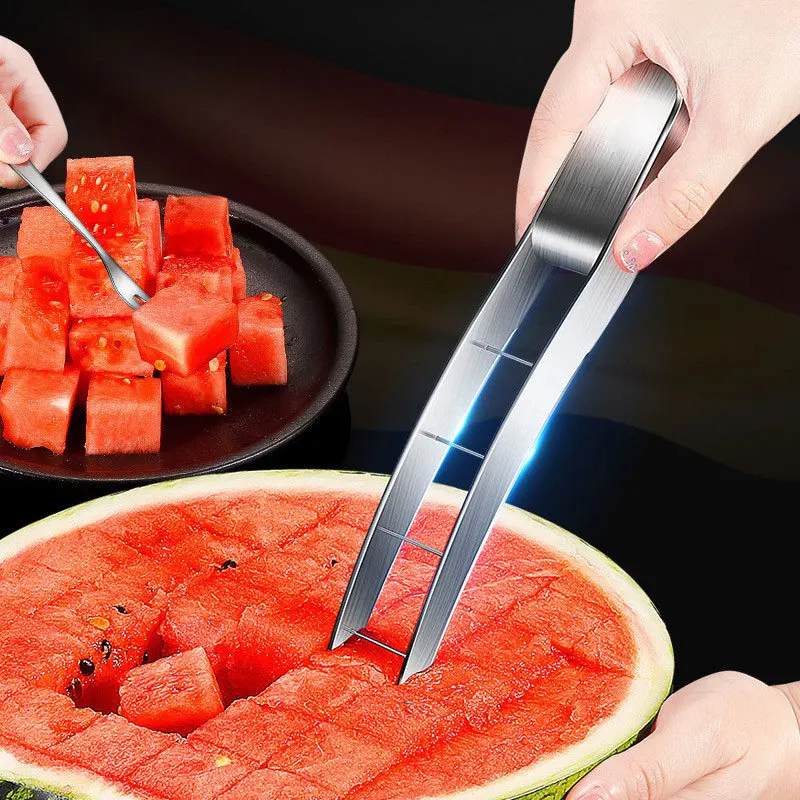 304 stainless steel watermelon cutter multi-purpose fruit pulp separator watermelon cutting artifact fruit cutter