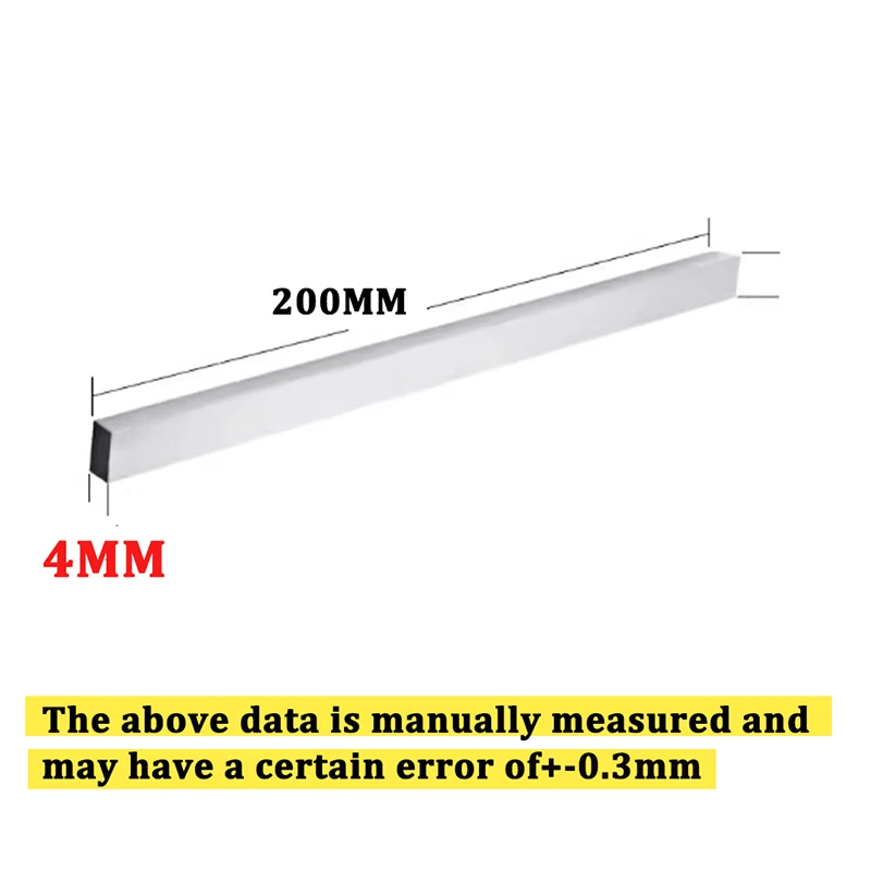 4MM X 200MM HSS lamiera d'acciaio utensile per tornitura 200MM lunghezza acciaio ad alta velocità rettangolare HSS Bar tornio utensile CNC fresatura taglio