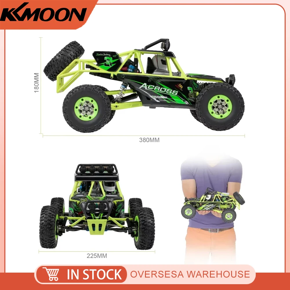 Wltoys 12427 50km/h High Speed RC Car 1/12 2.4G 4WD Off Road Car RC Rock Crawler Cross-country RC Truck