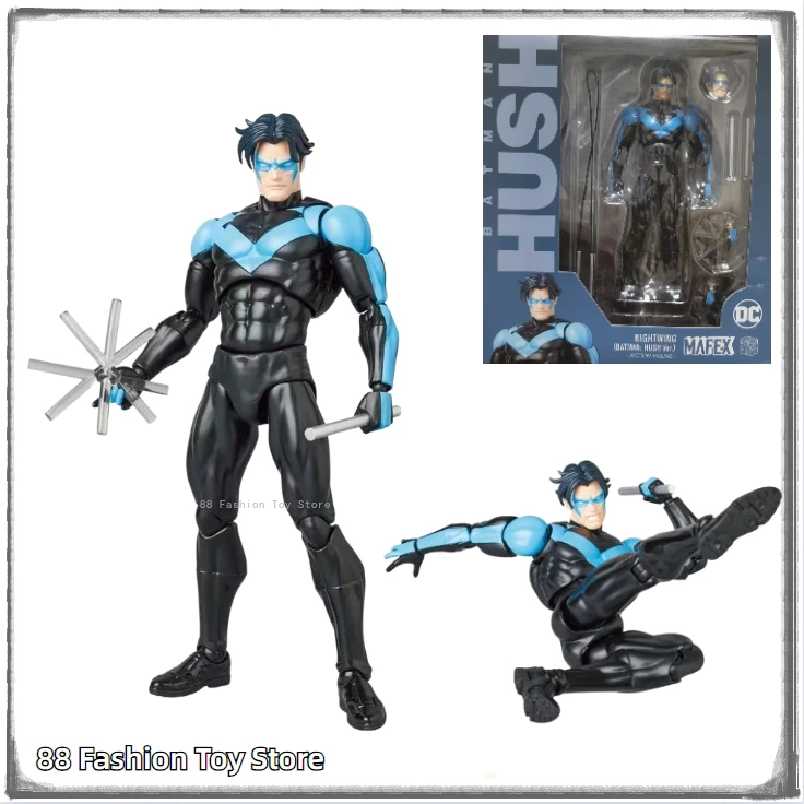 In Stock Original Genuine Mafex No.175 Nightwing Batman Hush Ver. PVC 15.5CM Action Figure Collectible Toys Gift