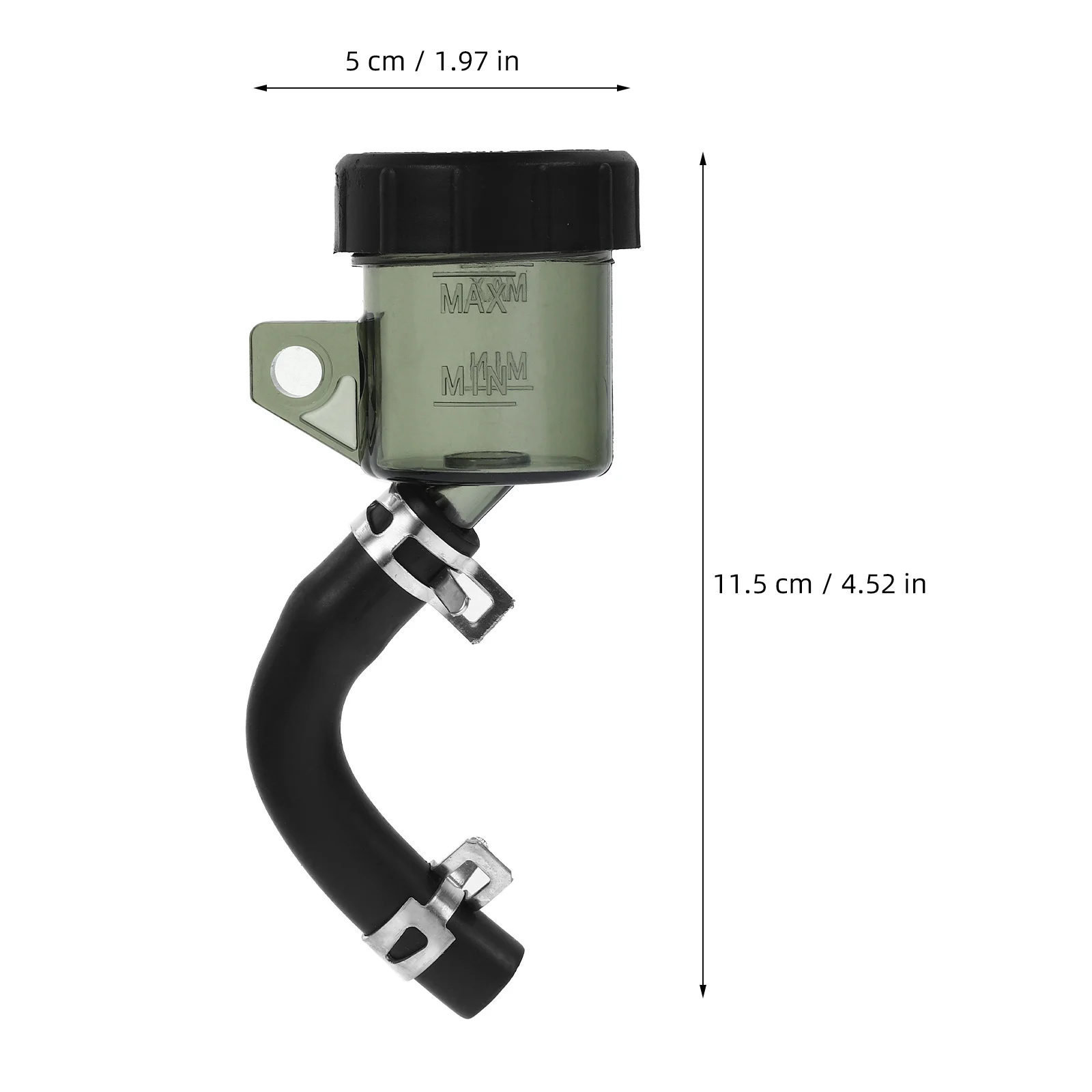 Depósito de líquido de frenos delantero Diseño de plástico duradero para motocicleta Fácil de instalar y mantener Depósito de frenos de motocicleta