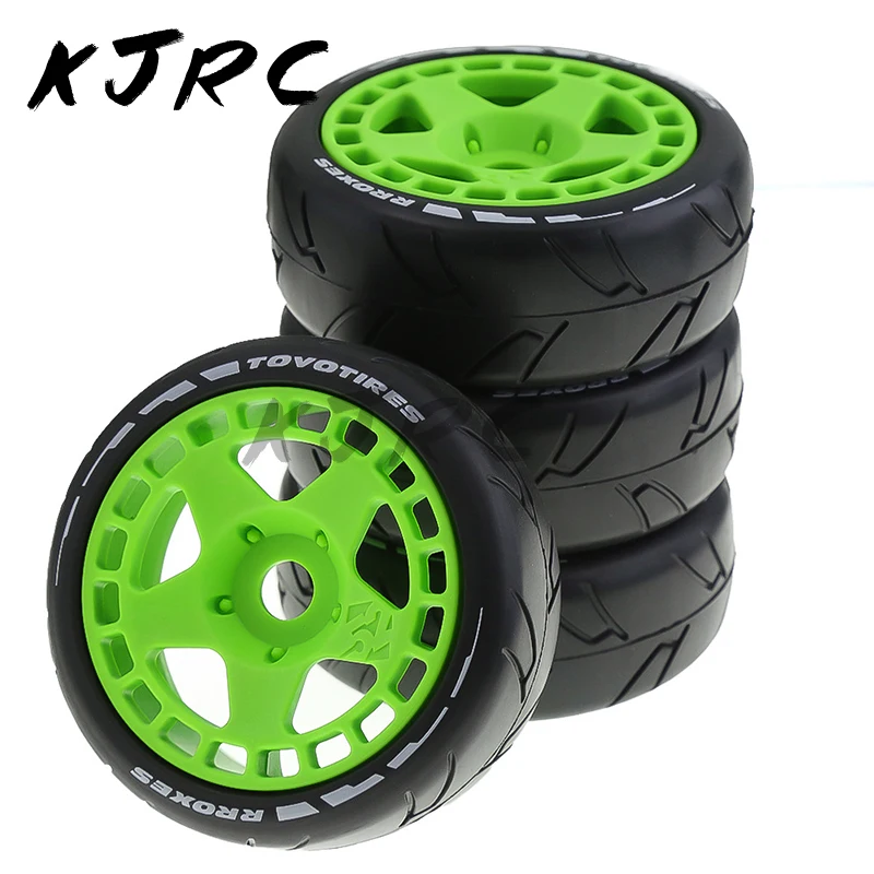 

4 pcs 1/8 RC remote control flat running rally electric room tires 17mm for X3GT KM ARRMA 1/7 ZD SN Team C HSP 01