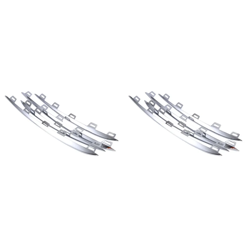 

4X Car Front Fog Lamp Trim Strip Cover For Mercedes Benz GLE W167 2020-2022 GLE400 A1678858103 A1678858303 A1678858203