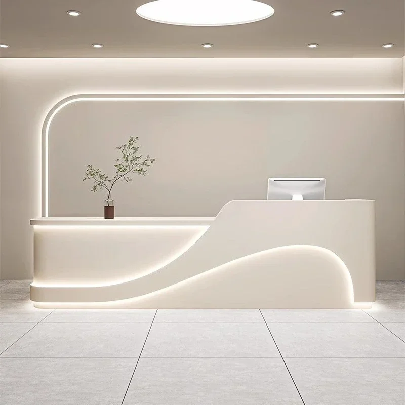 

Luxury Bar Clothing shop checkout institution Paint front desk Dental clinic Reception desk office table salon reception desk