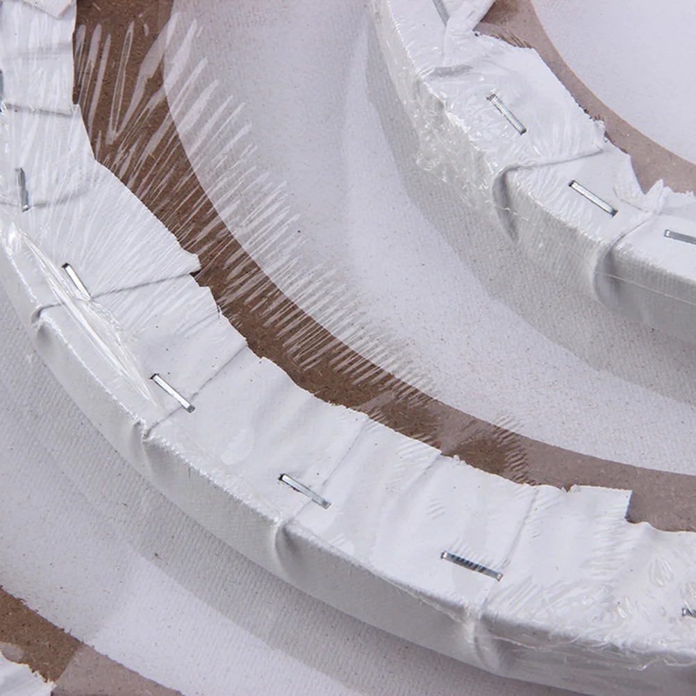  40 Cm Customized Oil Painting Frame Blank Canvas Panel Round Stretched Tempera Artist Wooden Professional