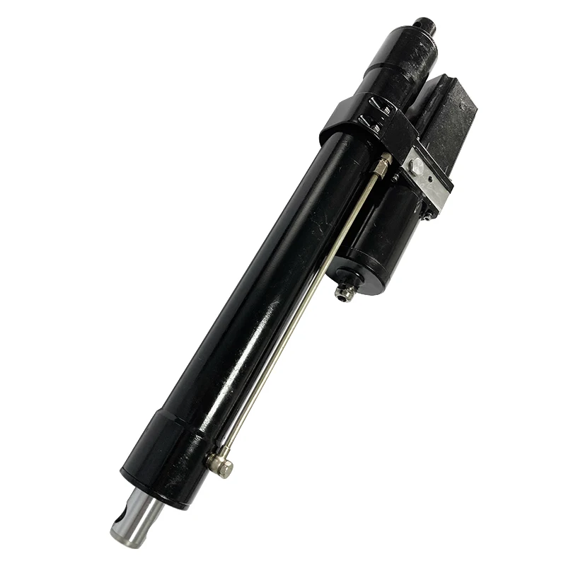 New 800w 450mm Stroke 24v/48v Dc Electro Hydraulic Cylinder Dc Hydraulic Push Rod Linear Actuator view 3