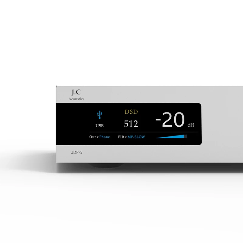 J.C Acoustics UDP-5 듀얼 ES9039Q2M 데스크탑 DAC 및 헤드폰 앰프