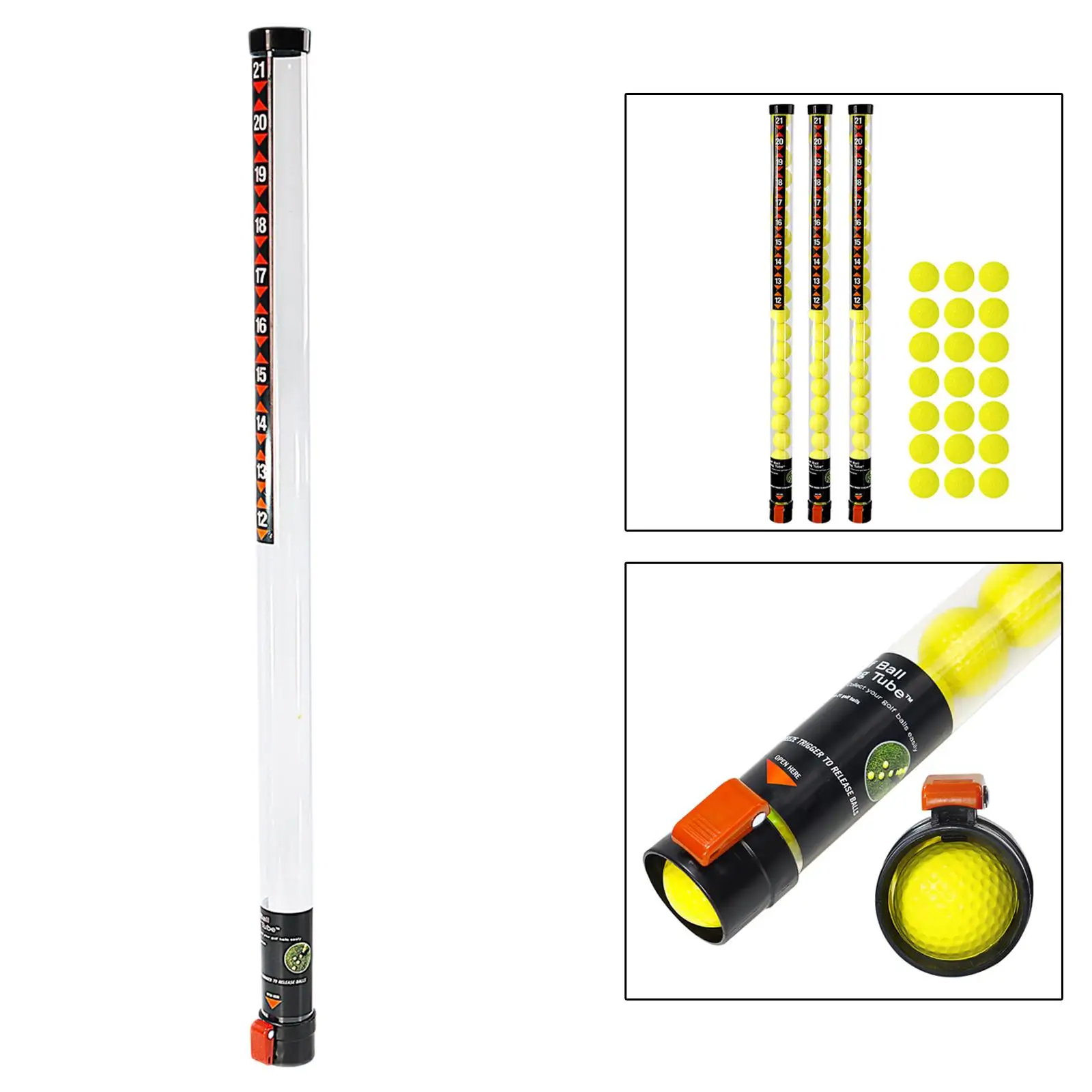 

Portable Golf Balls Retriever Outdoor Pick up Sucker Tool Golf Accessories Grabber Plastic Golf Ball Picker Tube Collector