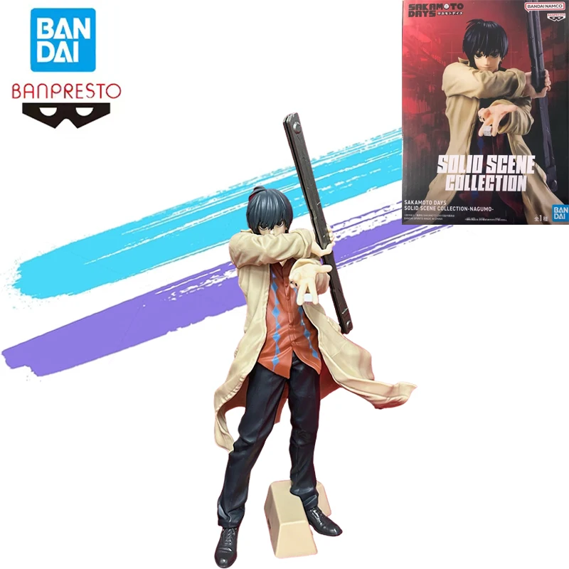 

Оригинальный Bandai Banpresto, новинка и нераспечатанная коллекция однотонных сцен Sakamotodays Nagumo, аниме-фигурки, модель игрушки 22 см