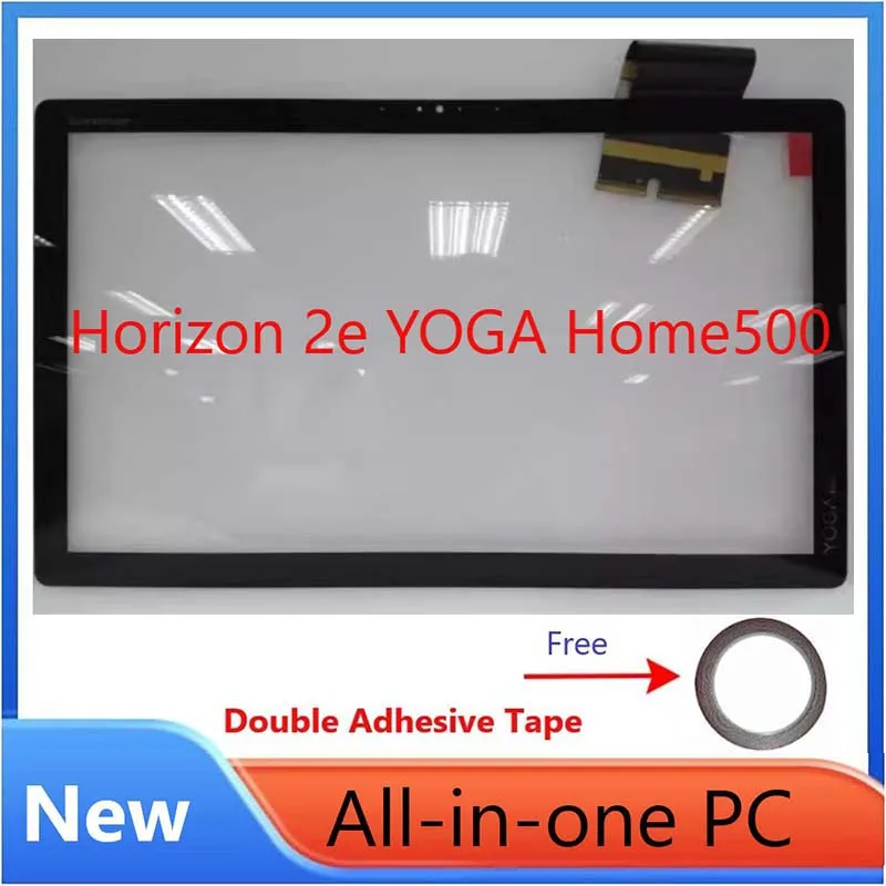 

Free EMS/DHL fast shipping,New LCD Screen Glass For lenovo 21.5-inch Horizon 2e YOGA Home500 LCD Front Glass with Adhesive tape