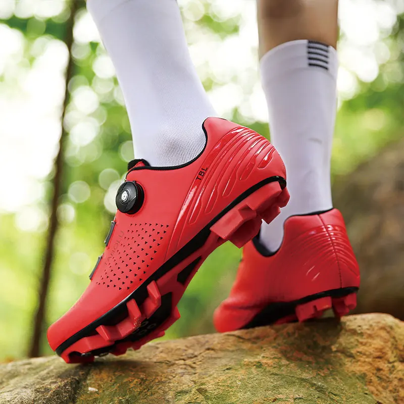 أحذية الدراجة الجبلية للرجال أحذية ركوب الدراجات أحذية MTB بإبزيم سقاطة سريع متوافق مع دواسة نظام SPD للأماكن الداخلية والخارجية #3