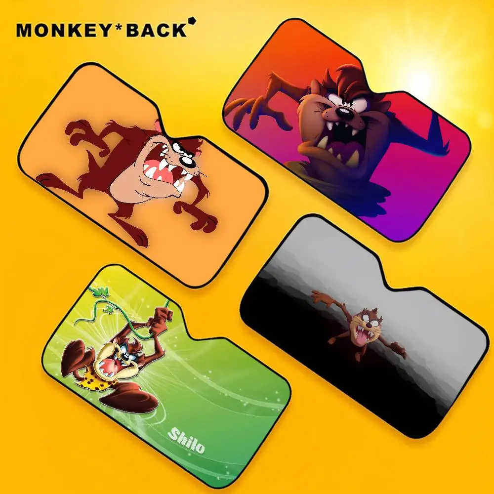 Taz mania pára-brisa pára-brisas capa de sol sombra de sol auto viseira de sol carro-cobre proteção solar do carro