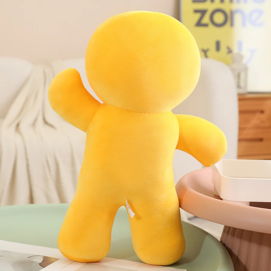 Ins New Product Cute Gingerbread Man Doll Cartoon Anime Cookie Man Plush Toy Soft and Cuddly Girl Doll
