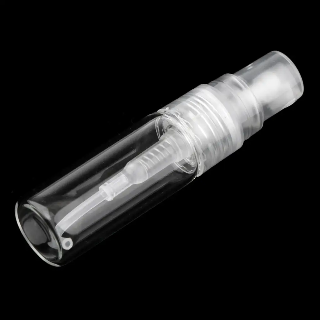 Travel Perfume Atomizer Refillable Glass Spray Bottle Empty Sample Vial Set for Scent Aftershave