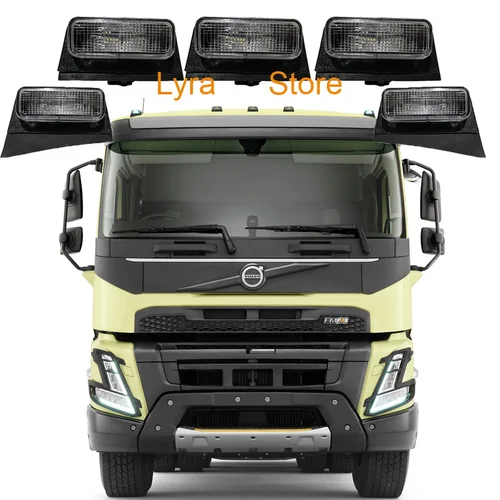 Imagen 1 del producto Luz LED blanca de 24V para techo de camión Volvo, FH, FM, 82349221, 82348508, 82349220